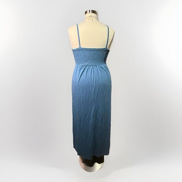 Old Navy Blue Maxi Dress Women’s Size XXL Spaghetti Strap Empire Waist - Picture 3 of 9